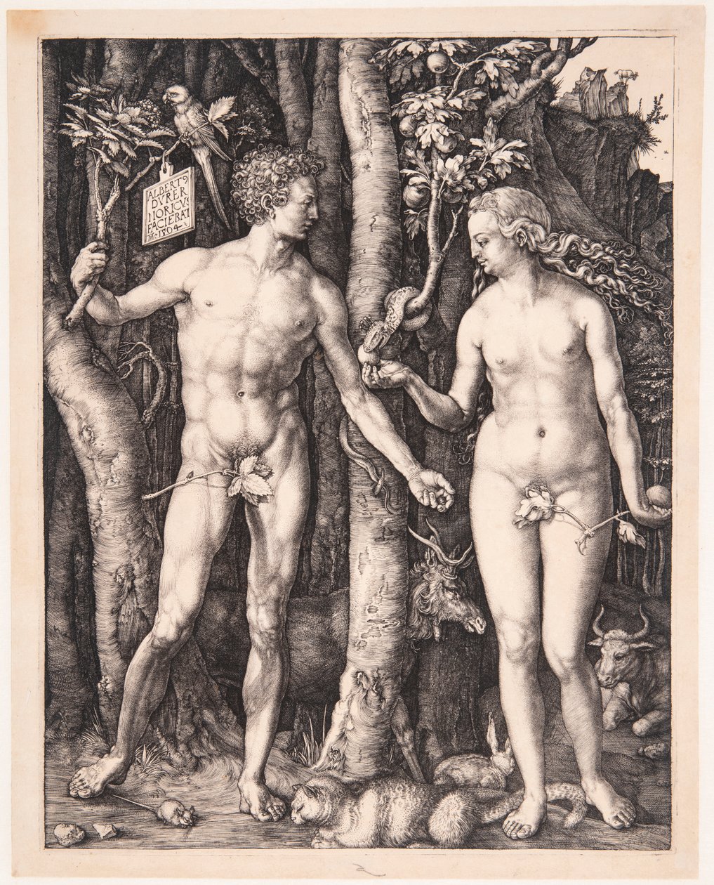 Adam a Eva od Albrecht Dürer