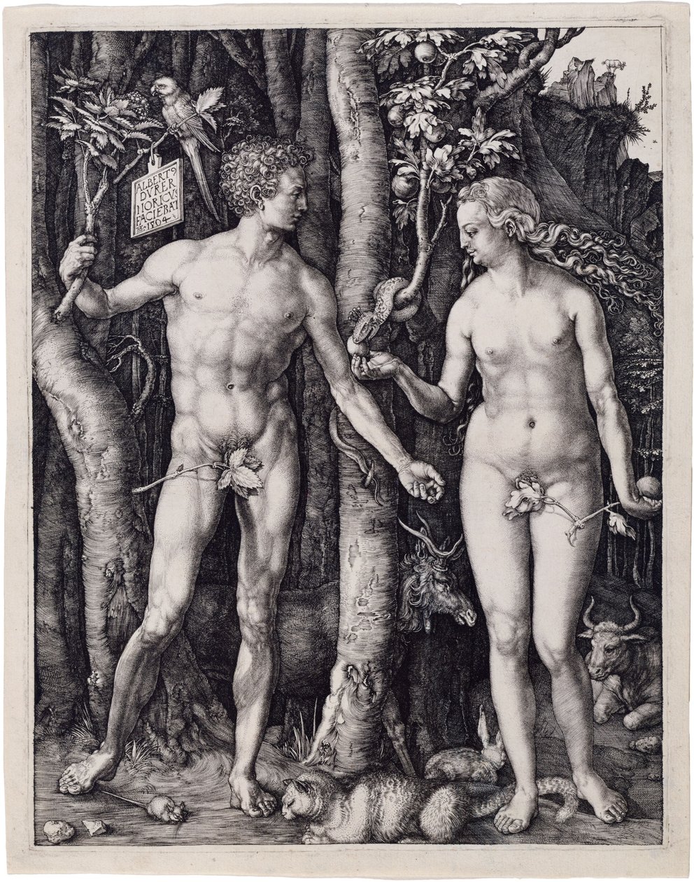 Adam a Eva od Albrecht Dürer