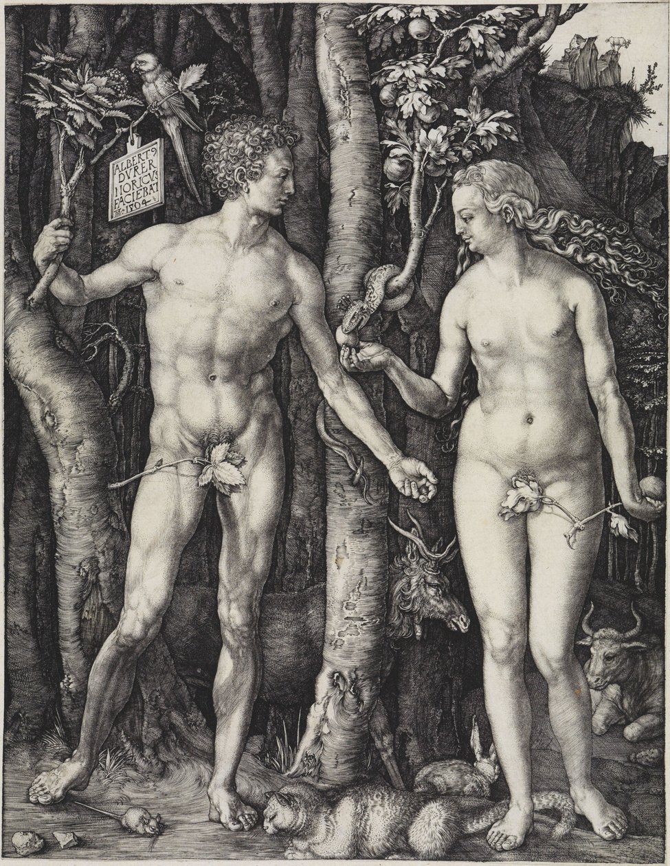 Adam a Eva od Albrecht Dürer