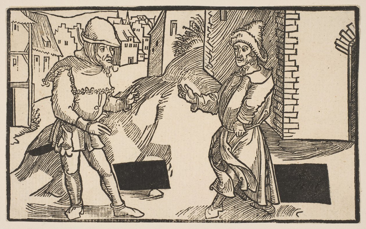 Adelphi, z The Comedie of Terence, dotisk z 19. století.n.d. od Albrecht Dürer