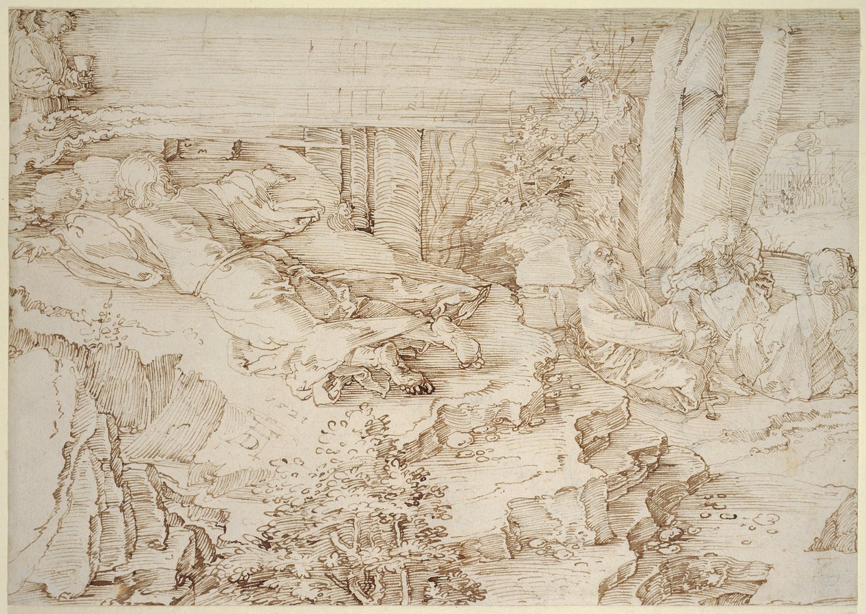 Utrpení v zahradě od Albrecht Dürer