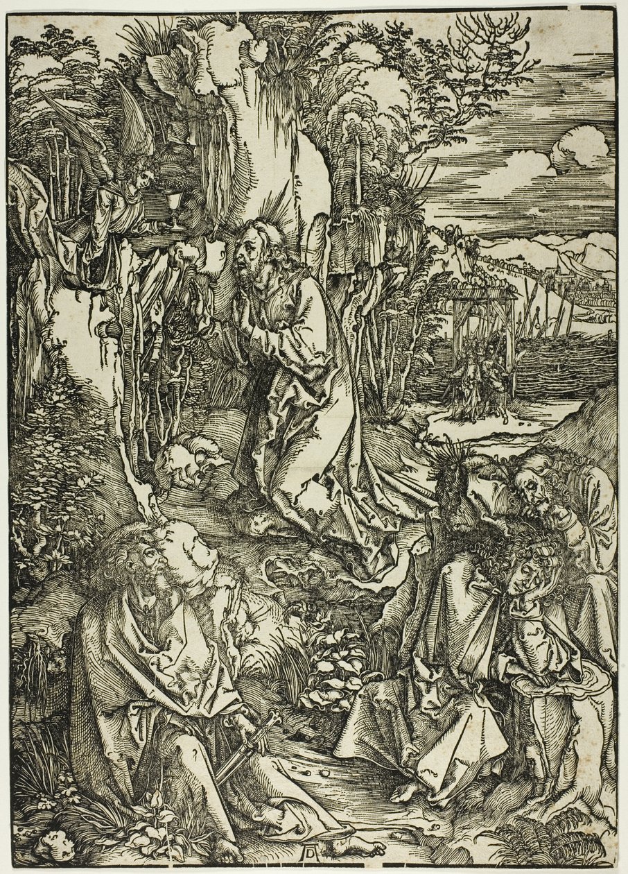 Agónie v zahradě, z Velké vášně od Albrecht Dürer