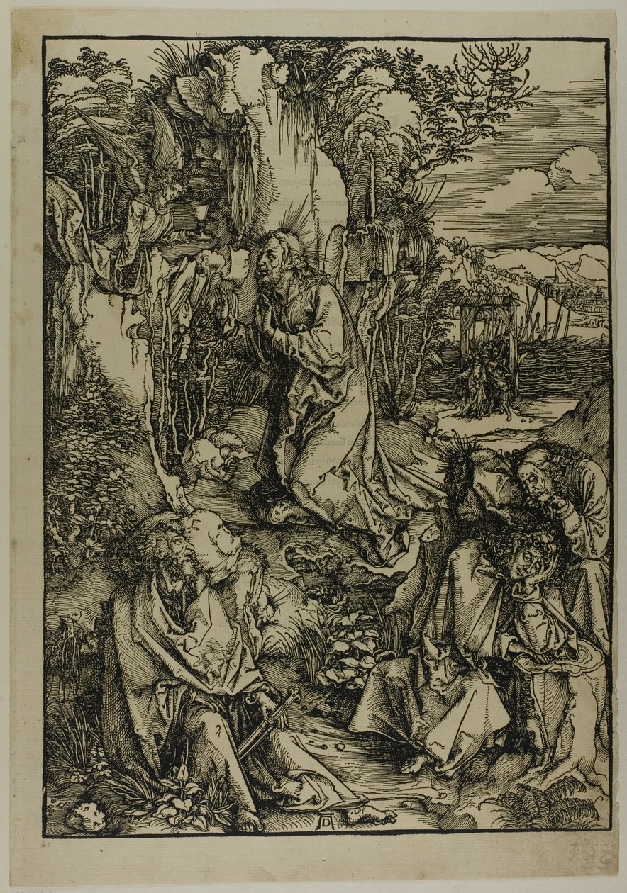 Agónie v zahradě, z Velké vášně od Albrecht Dürer