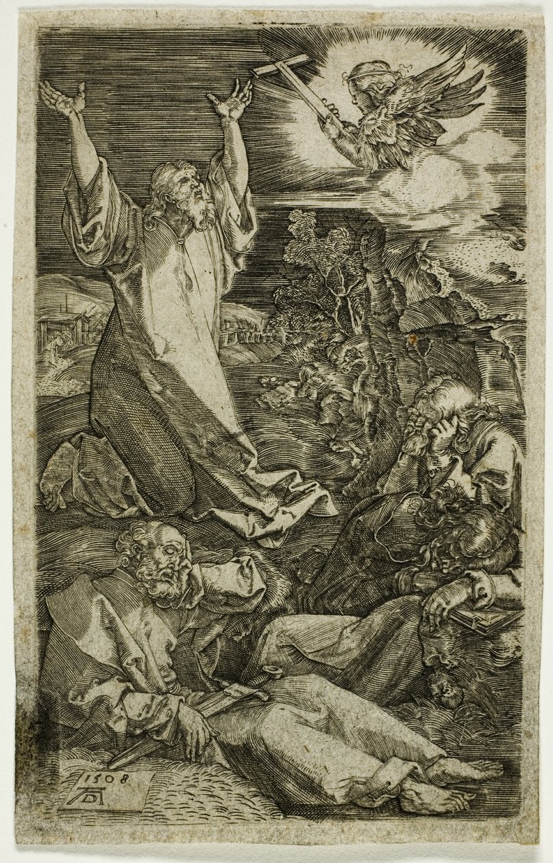 Agónie v zahradě, z Vyryté vášně od Albrecht Dürer