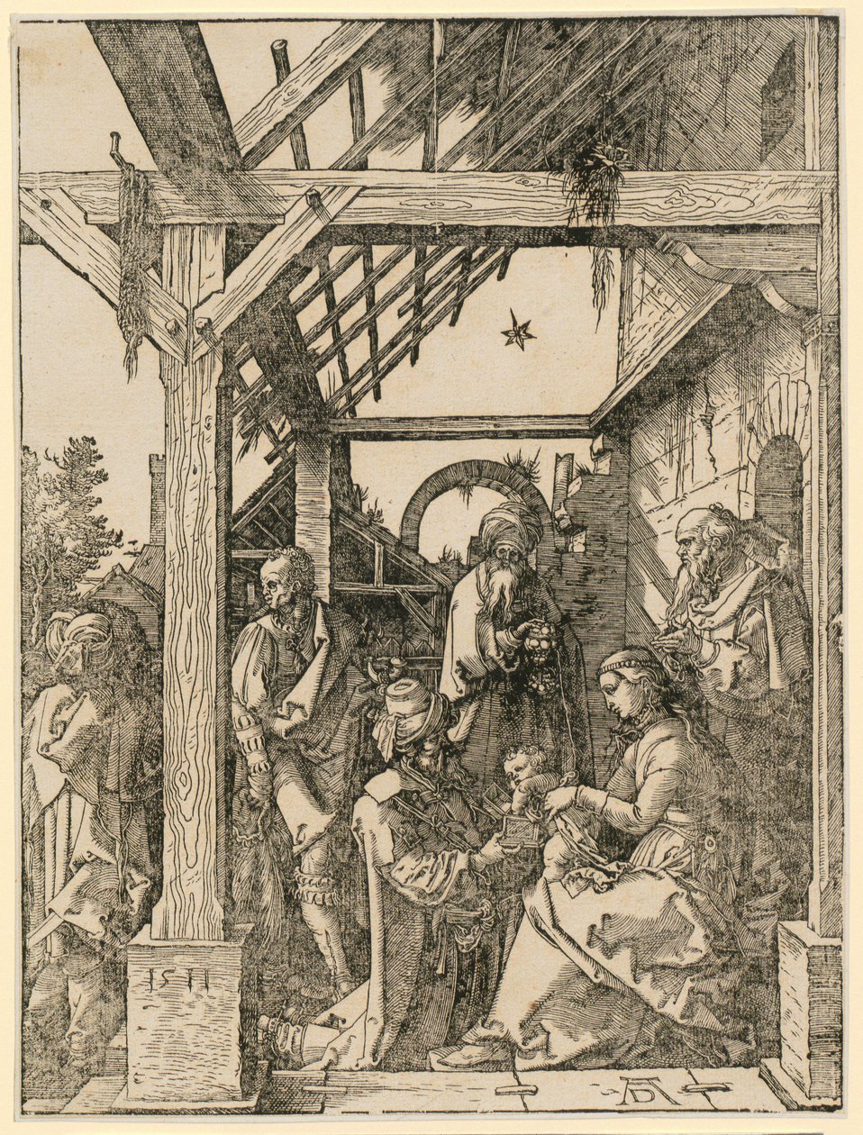 Klanění tří králů od Albrecht Dürer