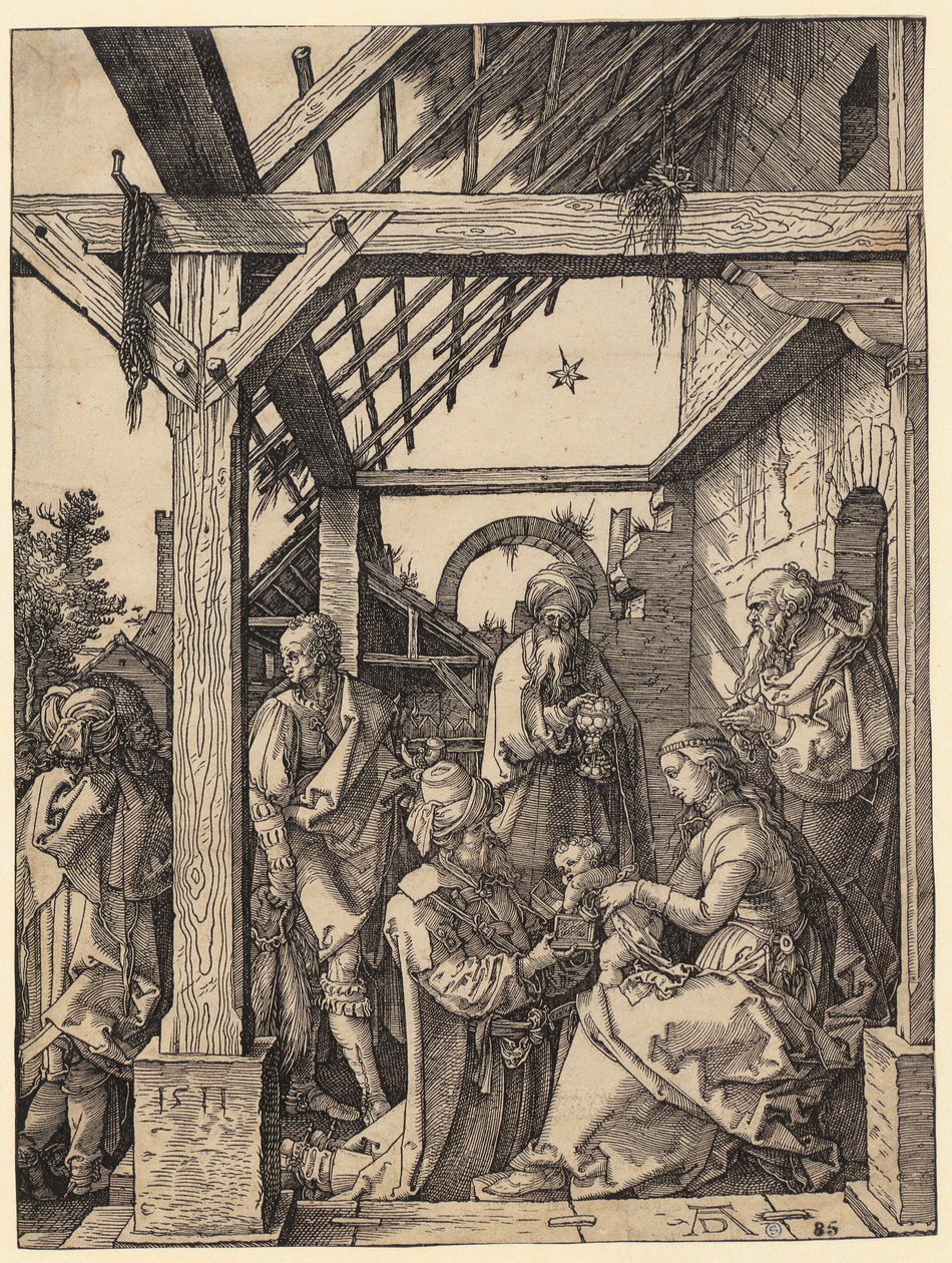 Klanění tří králů od Albrecht Dürer