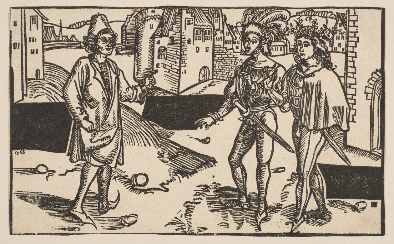 Andria, z komedie Terence, dotisk z 19. století.n.d. od Albrecht Dürer