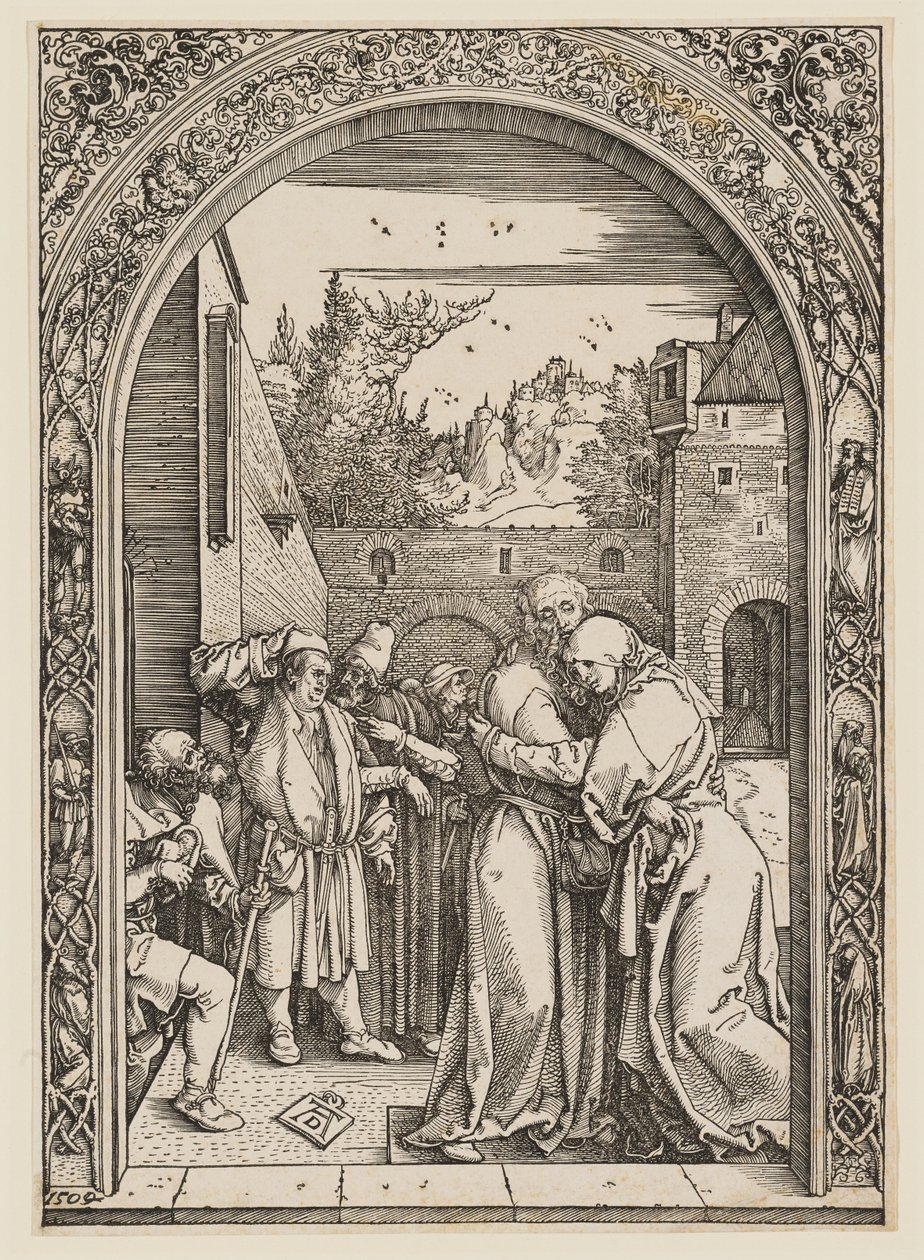 Anna a Jáchym pod Zlatou branou od Albrecht Dürer