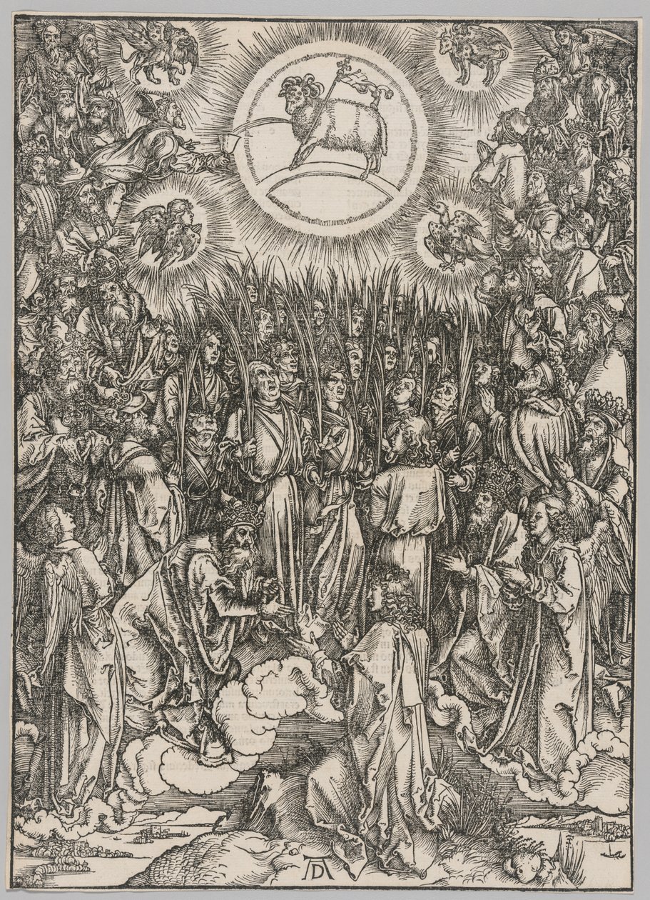 Apokalypsa: Klanění beránka — Hymna vyvolených od Albrecht Dürer