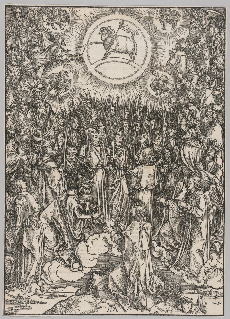 Apokalypsa: Klanění beránka — Hymna vyvolených od Albrecht Dürer