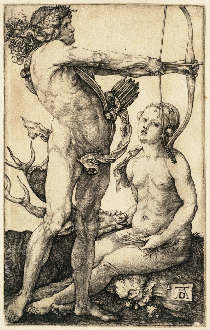 Apollón a Diana od Albrecht Dürer