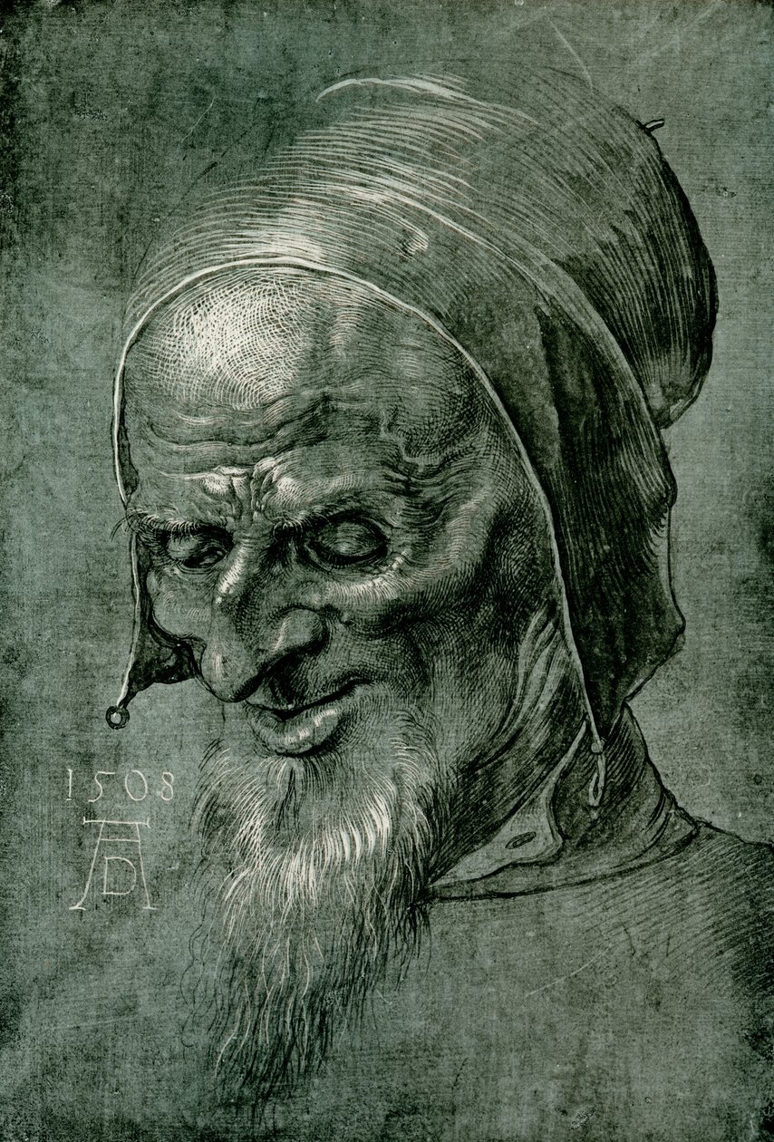 Hlava apoštola z roku 1508 od Albrecht Dürer
