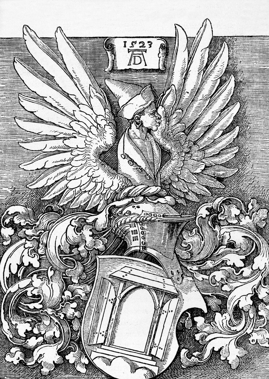 „Zbrojová ložiska rodiny Durerů“, 1523, 1906 od Albrecht Dürer