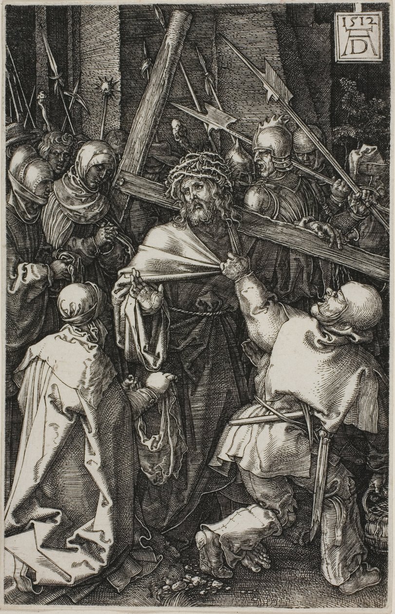 Nesení kříže, z rytých pašijí od Albrecht Dürer