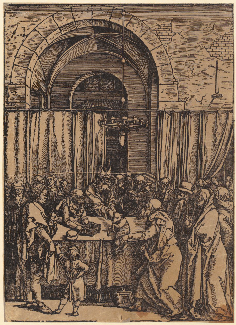 Oplakávání Krista, list č. 9 ze série „Velké pašije“ od Albrecht Dürer