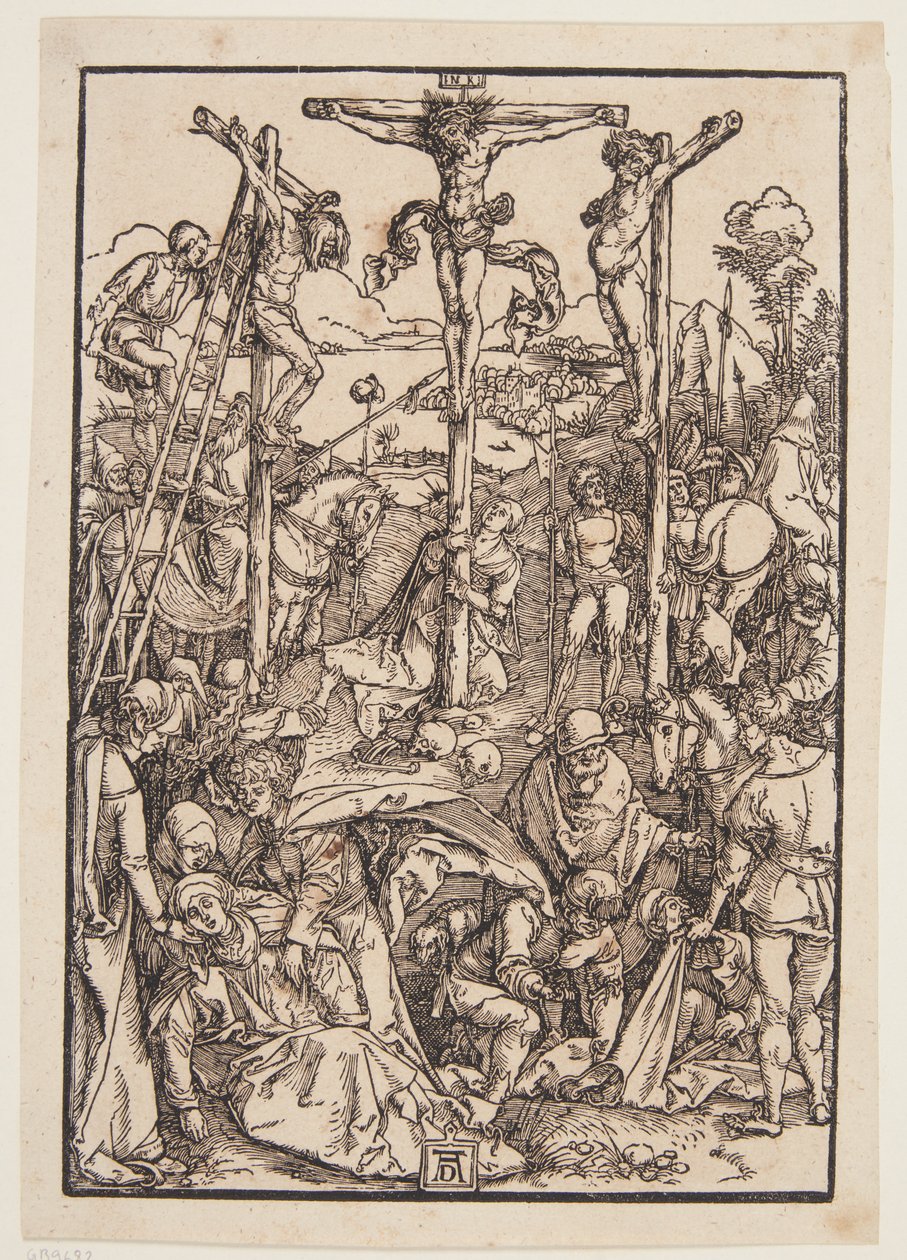 Kalvárie (skromný dřevoryt) od Albrecht Dürer