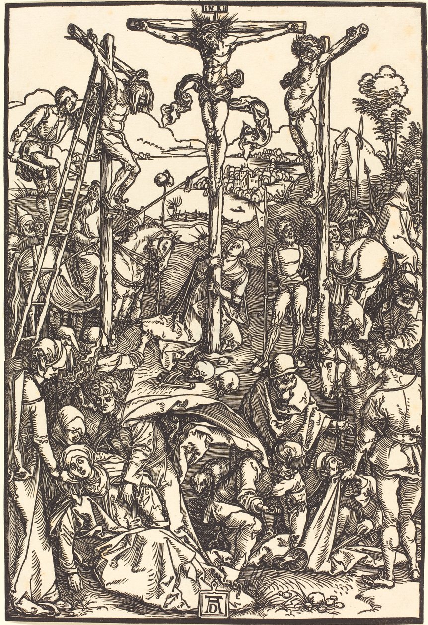 Kalvárie se třemi kříži od Albrecht Dürer