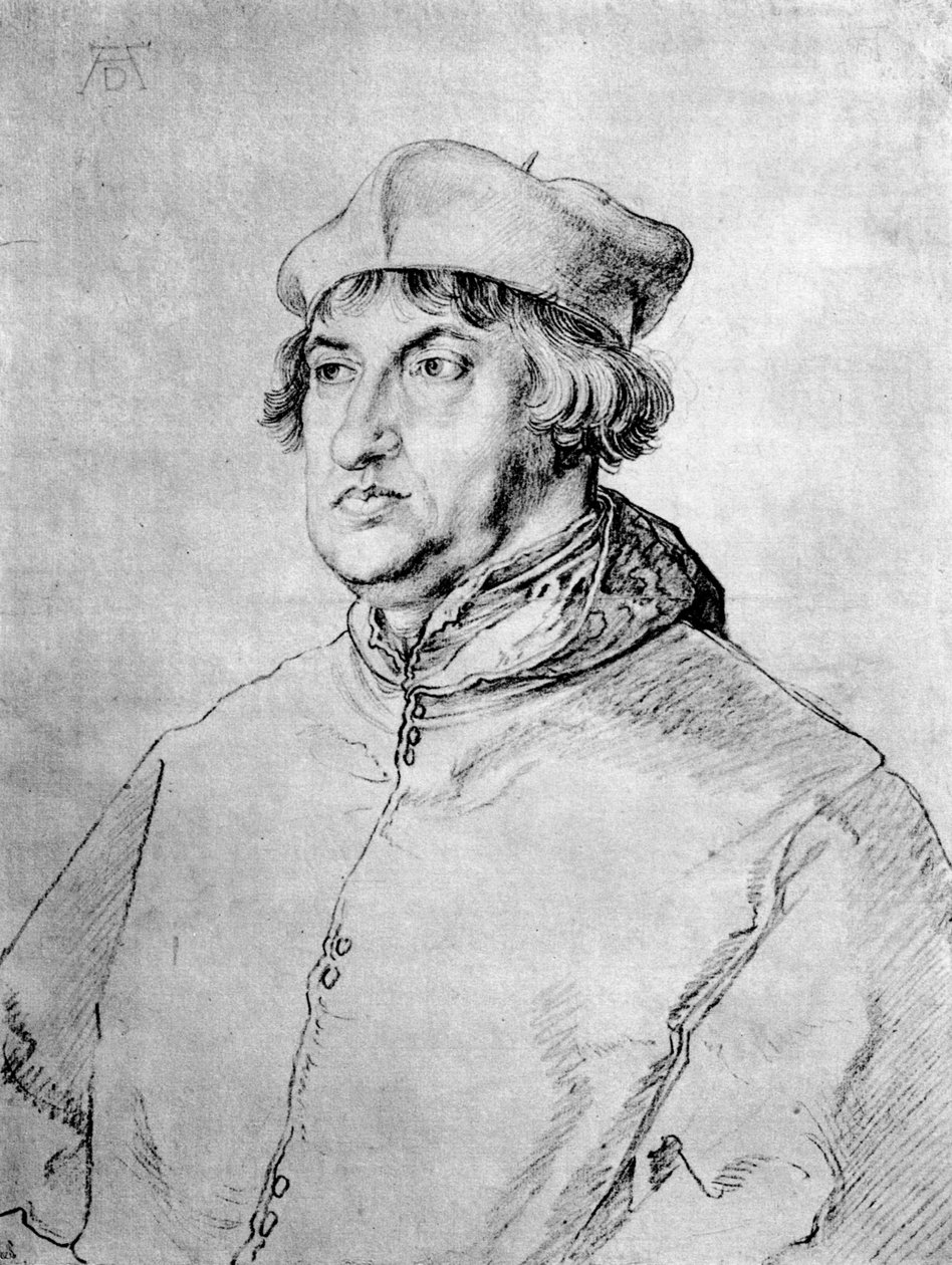 Kardinál Albrecht Braniborský, 1518, 1936 od Albrecht Dürer