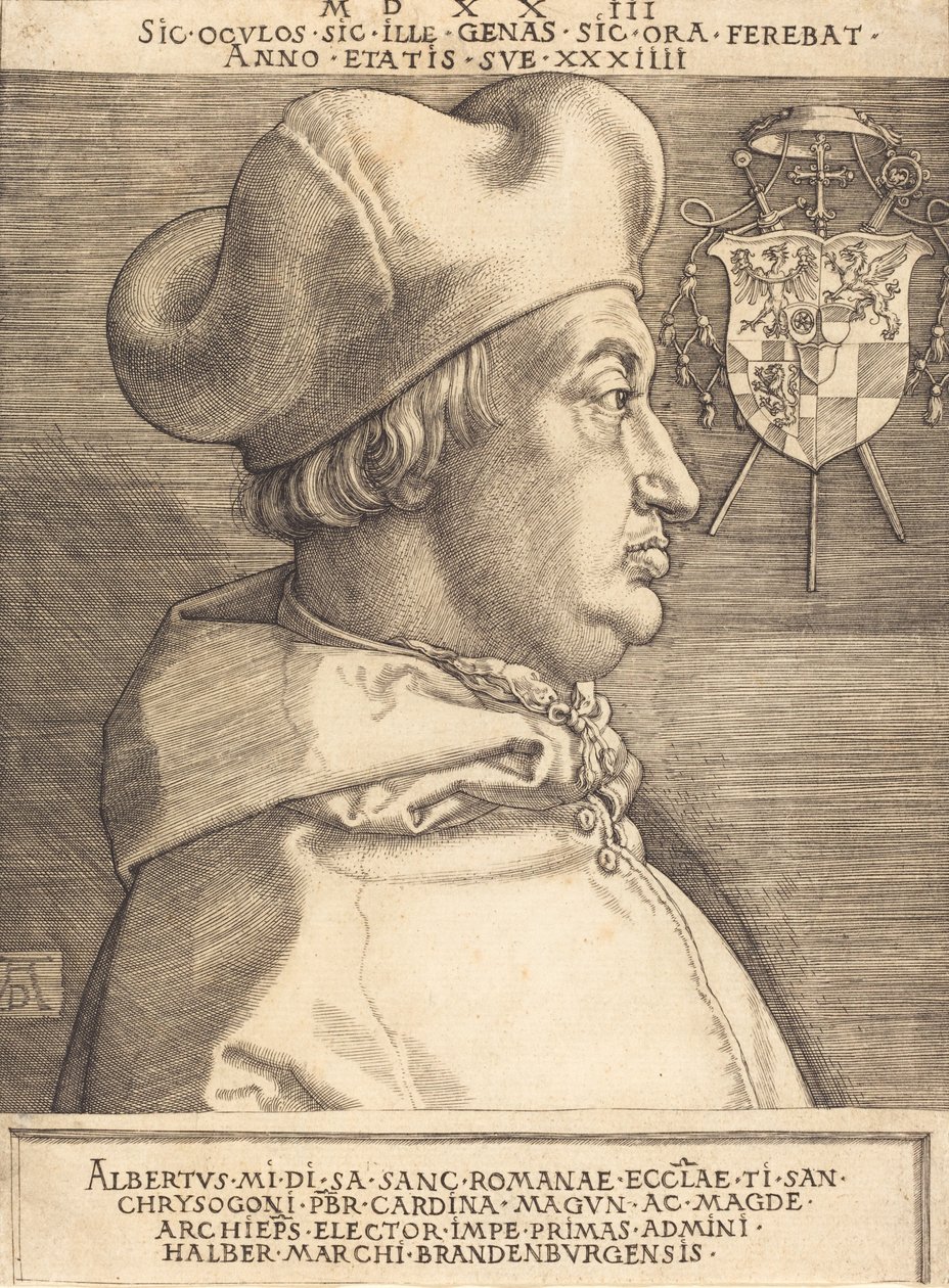 Kardinál Albrecht Braniborský Velký kardinál, 1523. od Albrecht Dürer