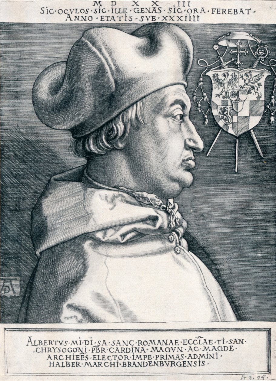 Kardinál Albrecht Braniborský Velký kardinál, 1523 1906 od Albrecht Dürer