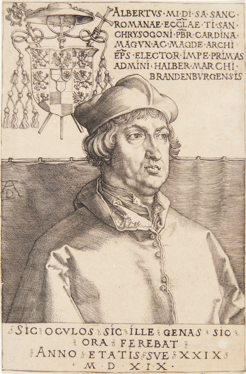 kardinál Albrecht Braniborský; nebo Malý kardinál od Albrecht Dürer