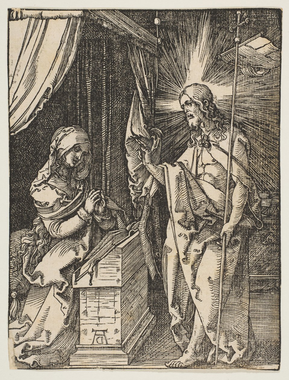 Kristus se zjevuje své matce, z Malého umučení, ca. 1510. od Albrecht Dürer