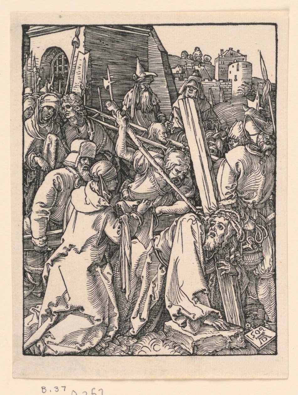 Kristus nesoucí kříž, ze série Malé pašije od Albrecht Dürer