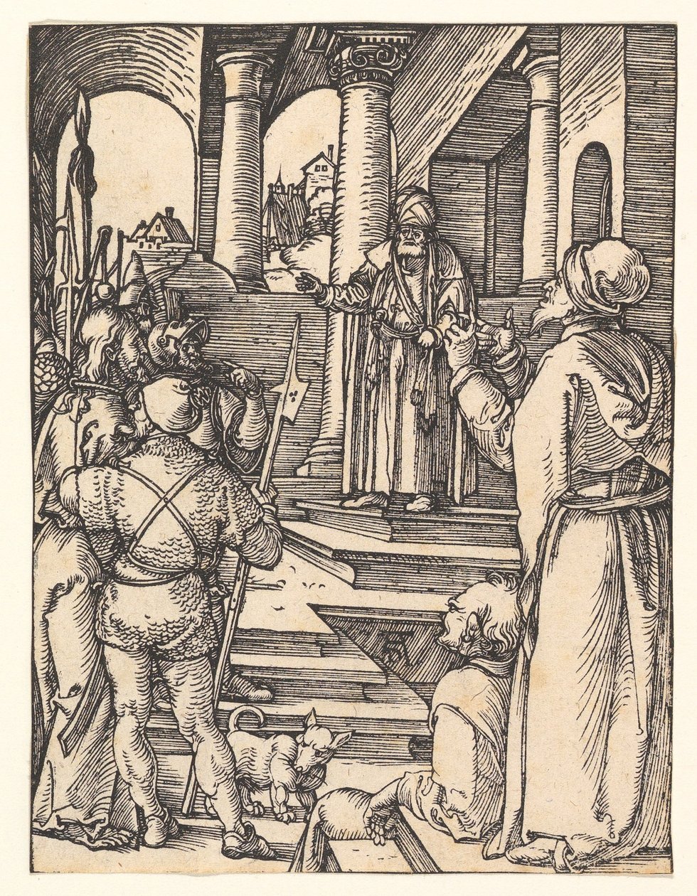 Kristus před Pilátem, z „Malých pašijí“ od Albrecht Dürer