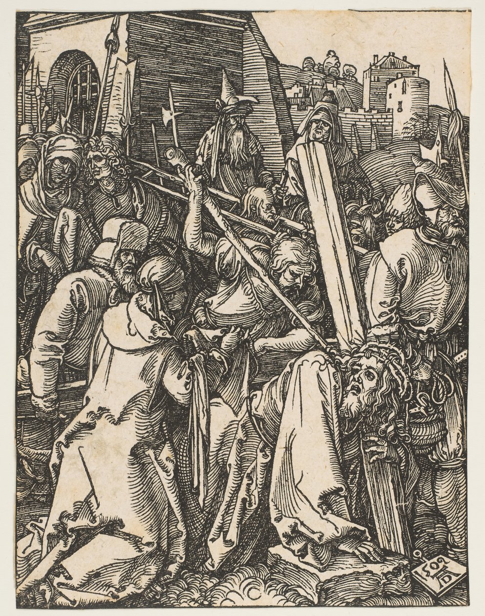 Kristus nesoucí kříž, z Malých pašijí, ca. 1509. od Albrecht Dürer
