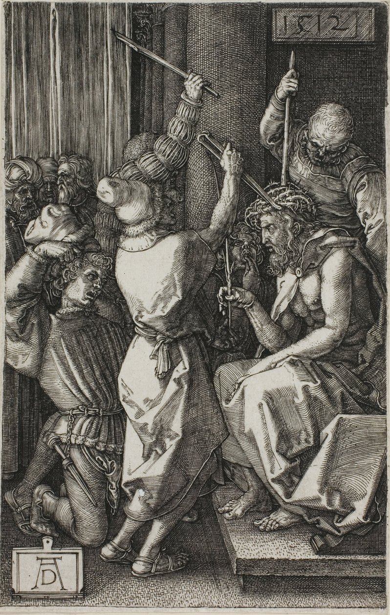 Kristus korunovaný trním, z The Engraved Passion od Albrecht Dürer