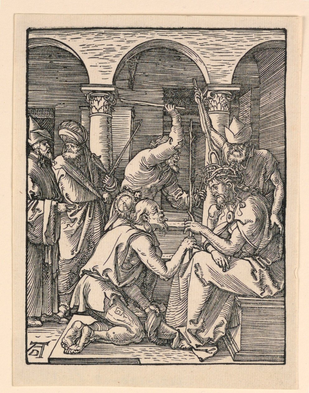 Kristus korunovaný trny ze série The Little Passion od Albrecht Dürer