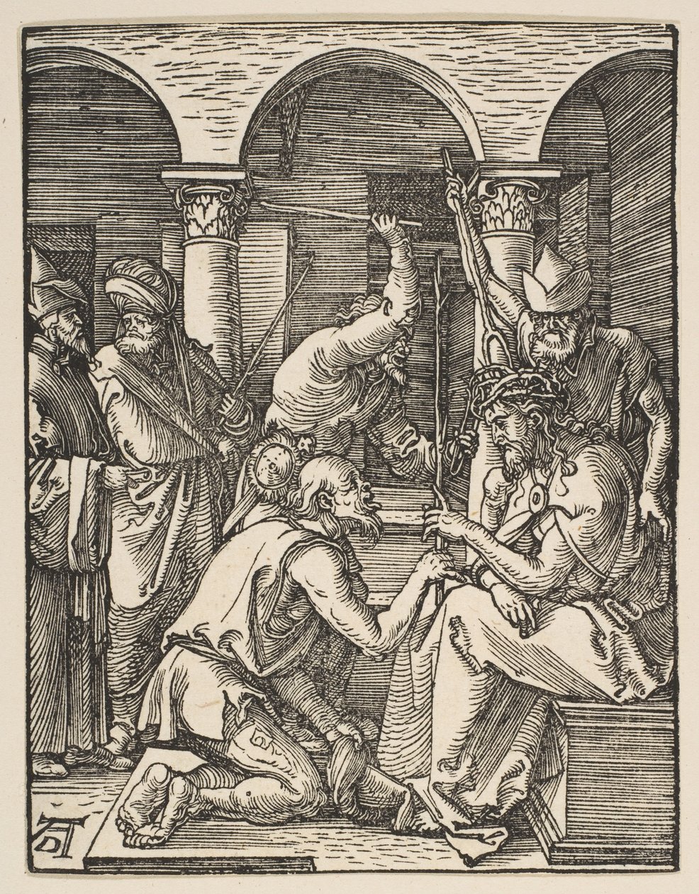 Kristus korunovaný trním, z „Malého umučení“ od Albrecht Dürer