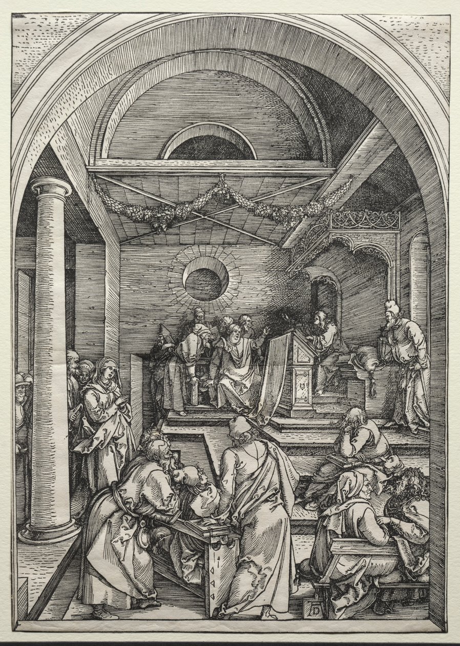 Christ Disputing with Doctors, c. 1503-1504. od Albrecht Dürer