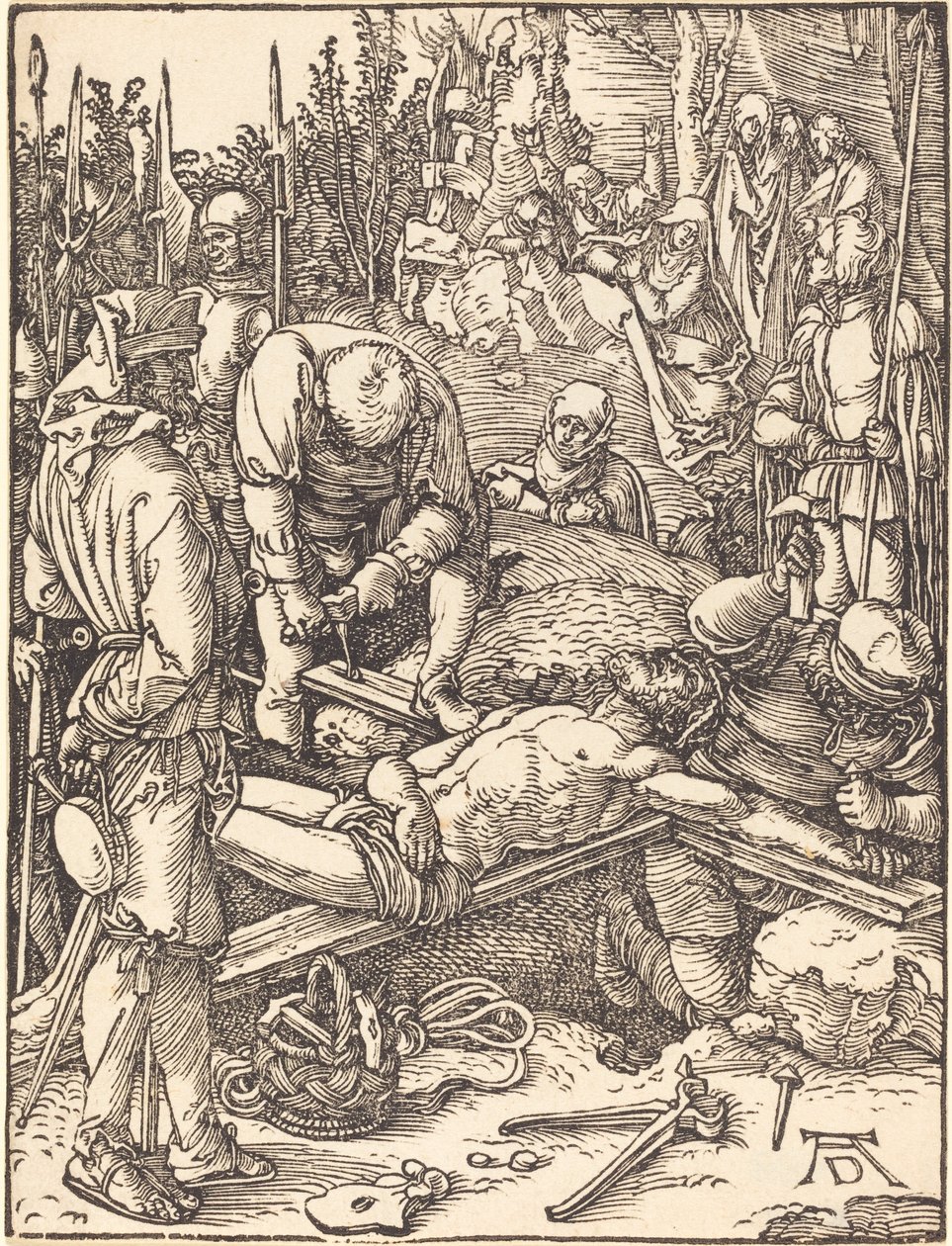 Kristus přibitý na kříž od Albrecht Dürer
