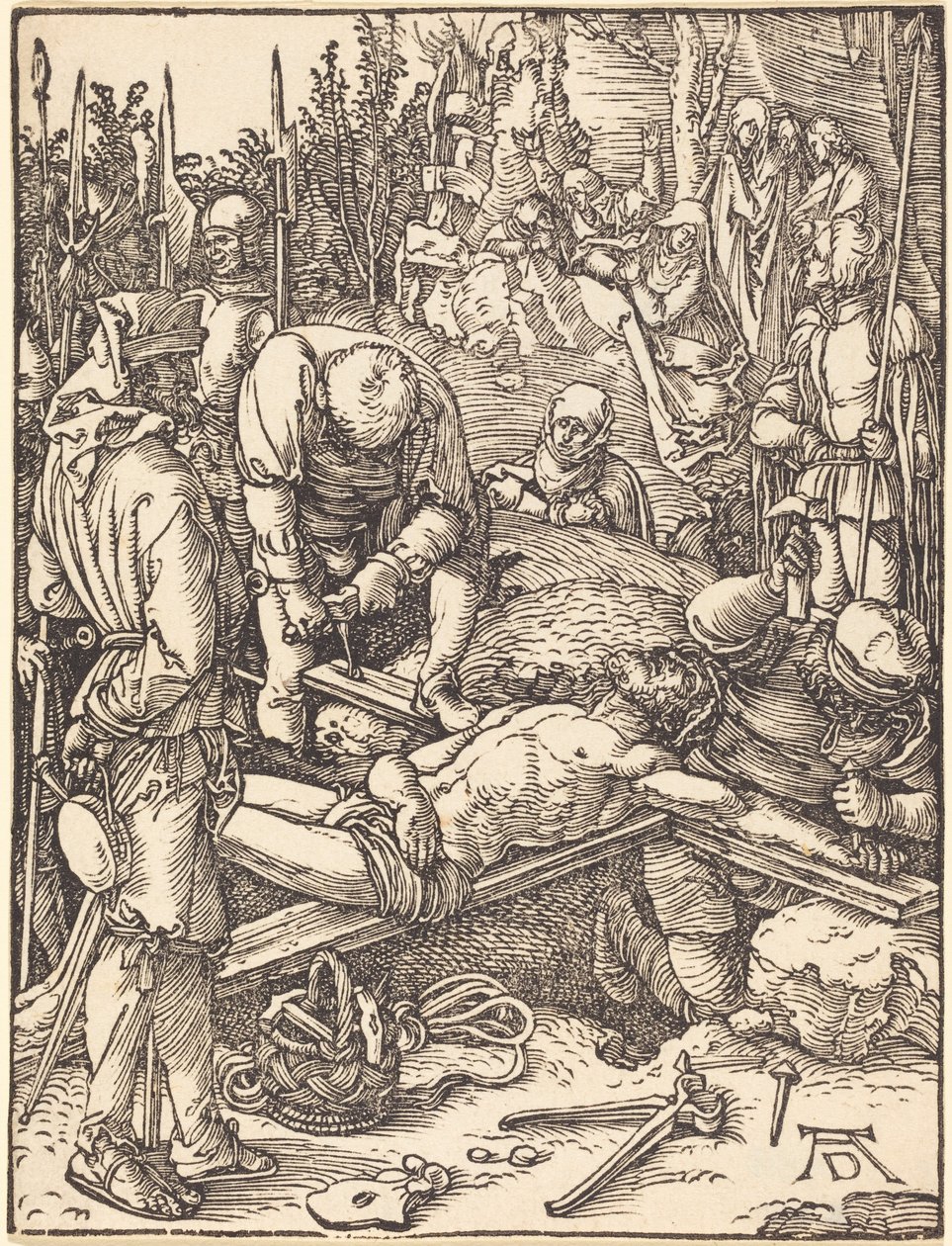 Kristus přibitý na kříž od Albrecht Dürer
