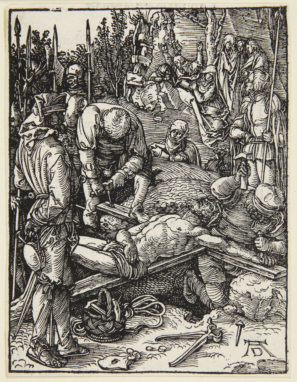 Kristus přibitý na kříž od Albrecht Dürer