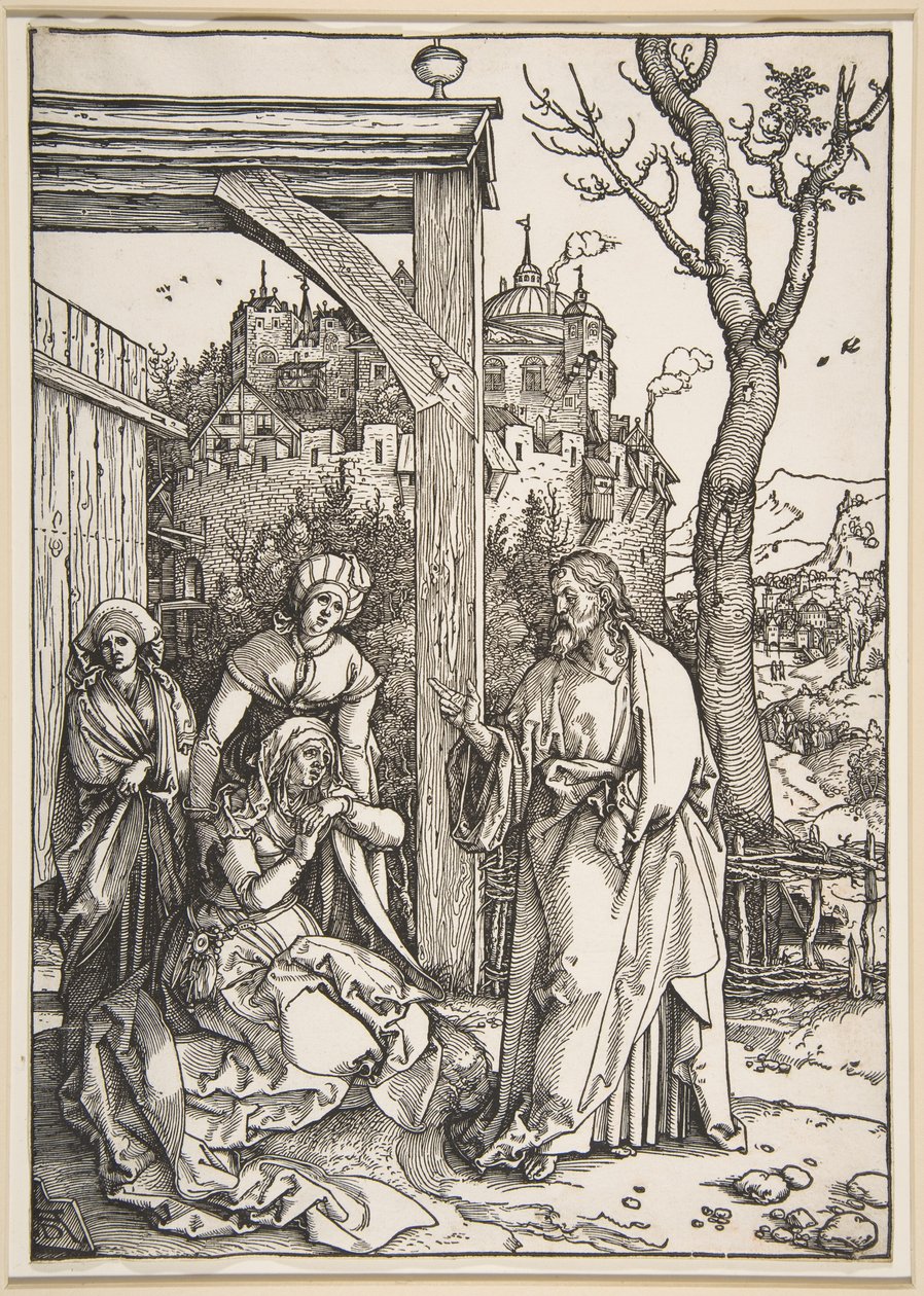 Kristus se loučí se svou matkou, z "Života Panny Marie" od Albrecht Dürer