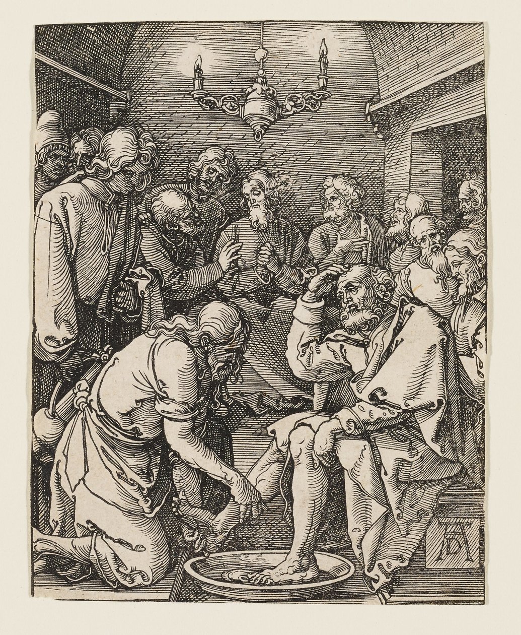 Kristus umývá nohy učedníkům od Albrecht Dürer