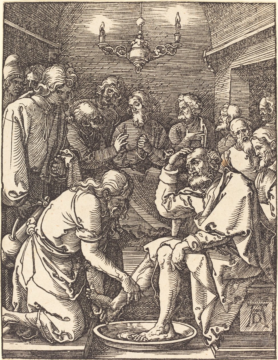 Kristus umývá nohy učedníkům od Albrecht Dürer