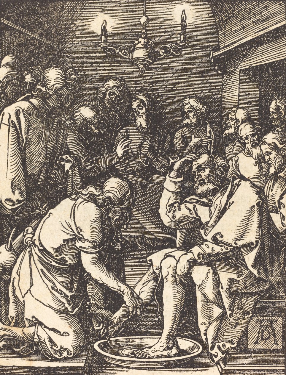 Kristus umývá nohy učedníkům, 15091510. od Albrecht Dürer