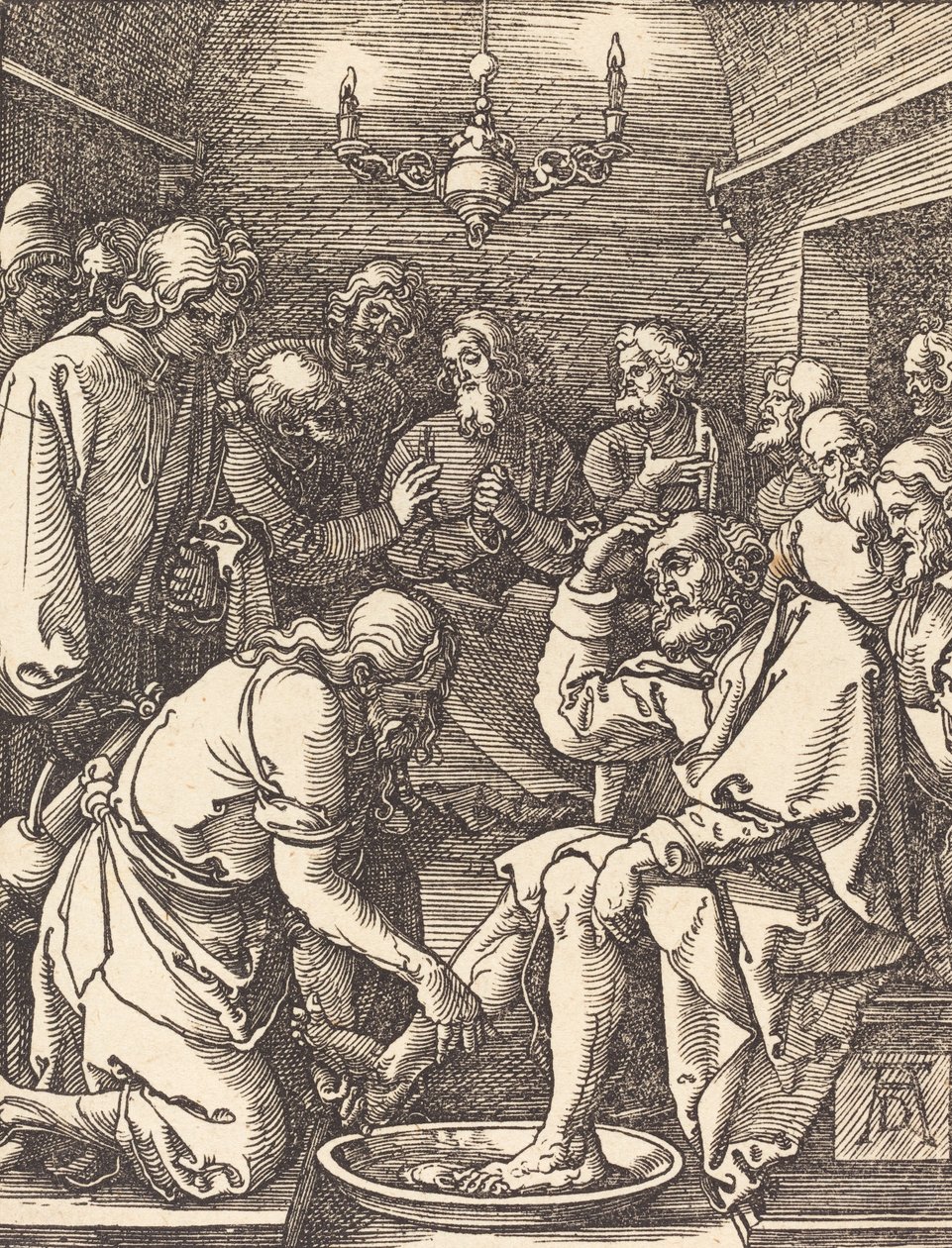Kristus myl nohy učedníkům, pravděpodobně c. 15091510. od Albrecht Dürer