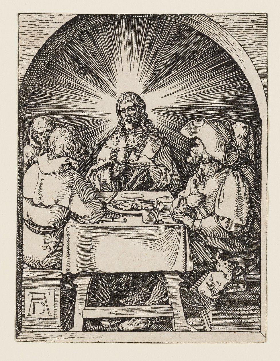 Kristus v Emauzích od Albrecht Dürer
