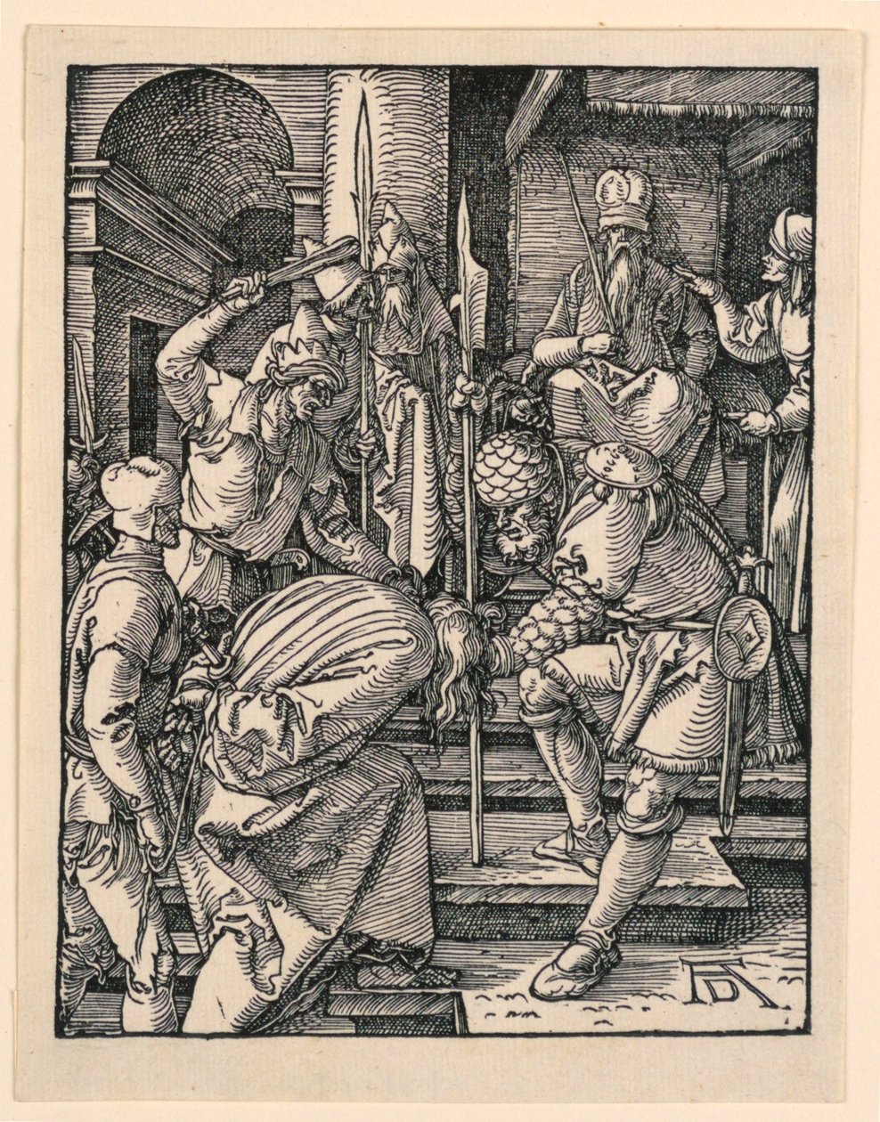 Kristus před Annášem ze série Malé pašije od Albrecht Dürer