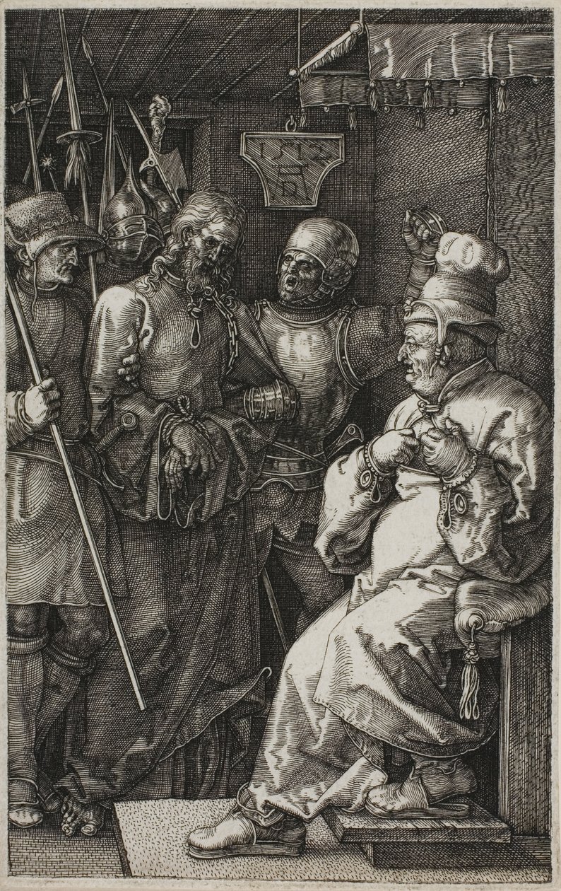Kristus před Kaifášem, z Vyrytého umučení od Albrecht Dürer
