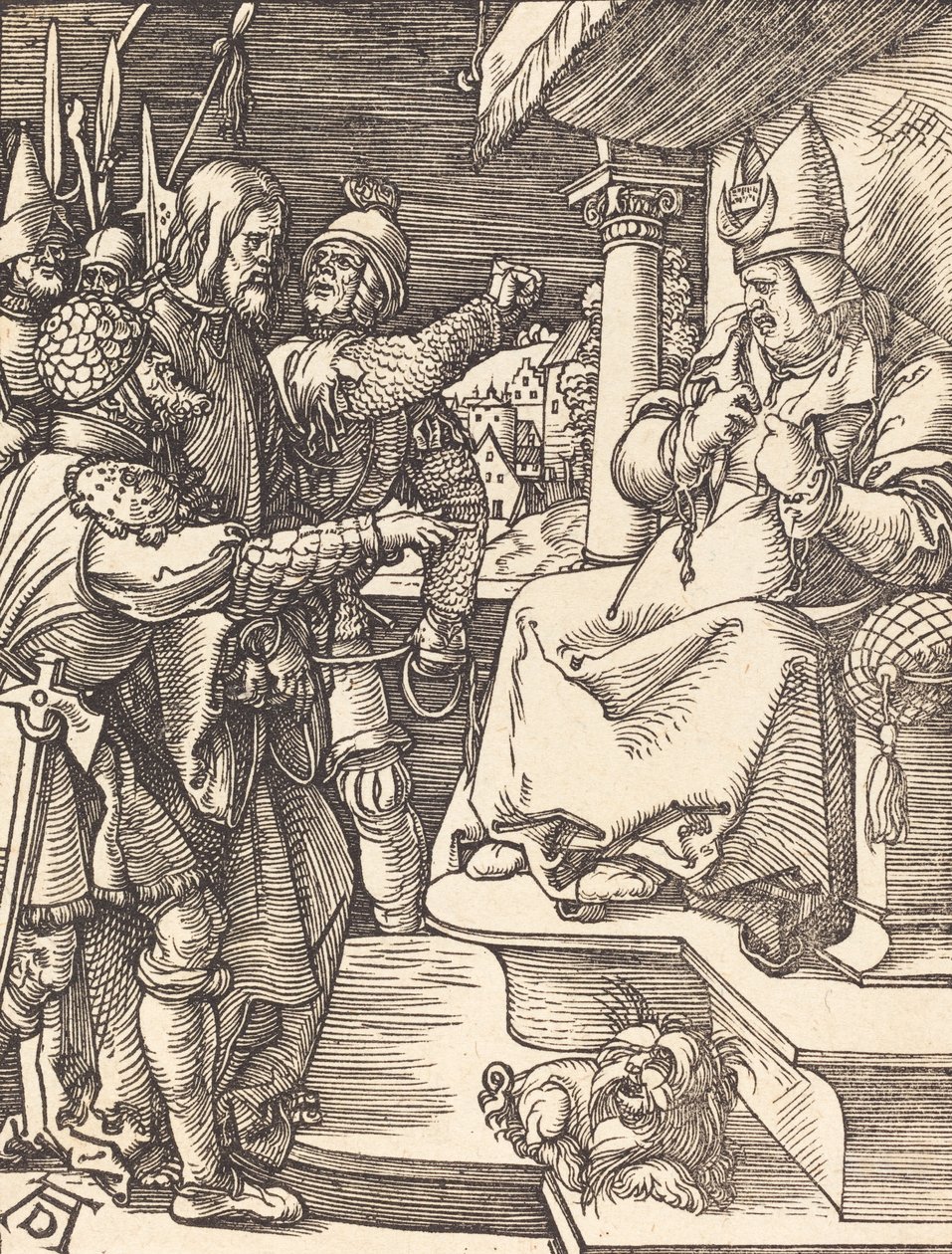 Kristus před Kaifášem, pravděpodobně c. 15091510. od Albrecht Dürer