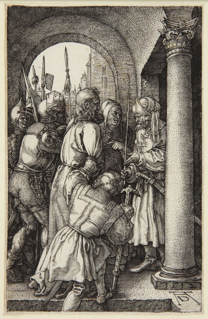 Kristus před Pilátem (série Ryté pašije) od Albrecht Dürer