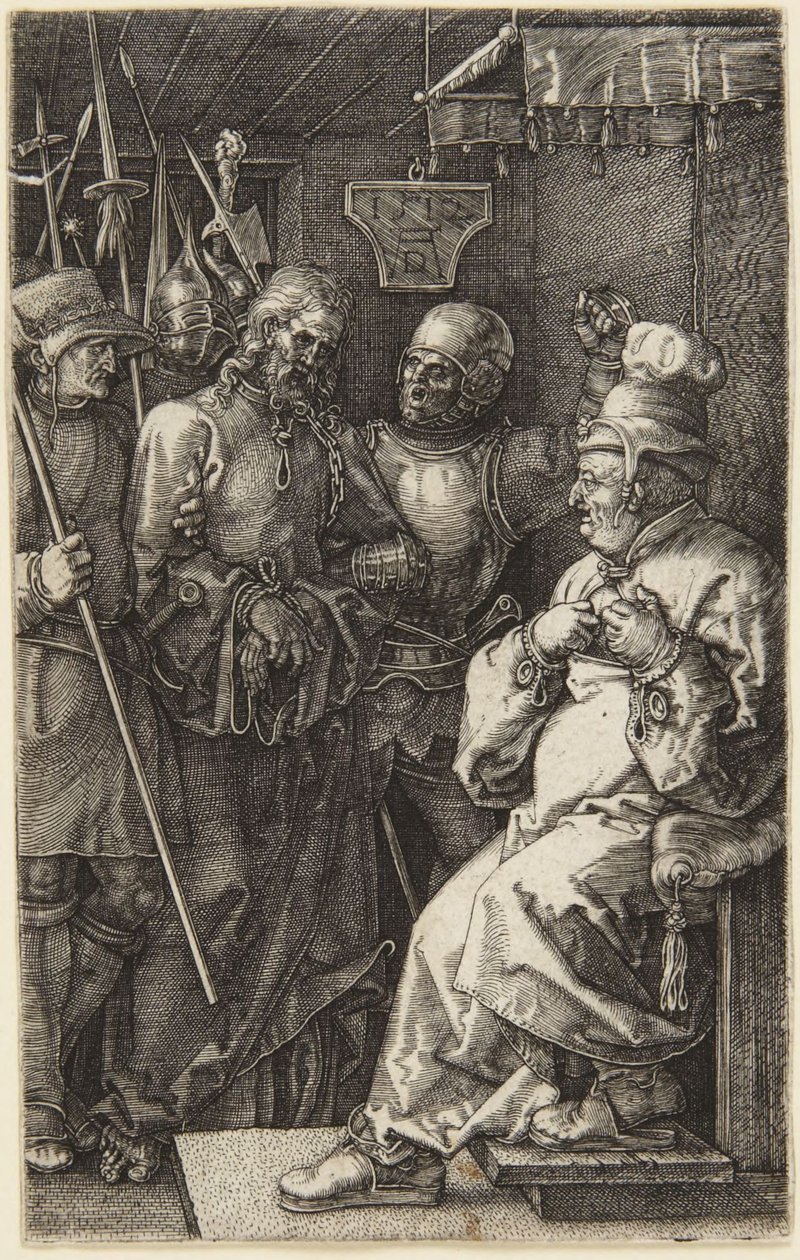 Kristus před Pilátem (z Rytých pašijí) od Albrecht Dürer