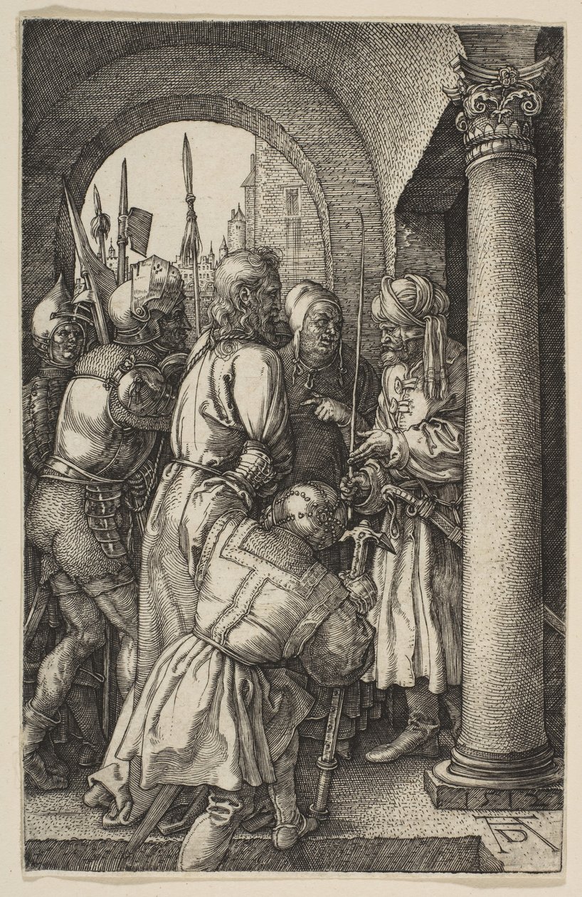 Kristus před Pilátem, z Umučení, 1512. od Albrecht Dürer
