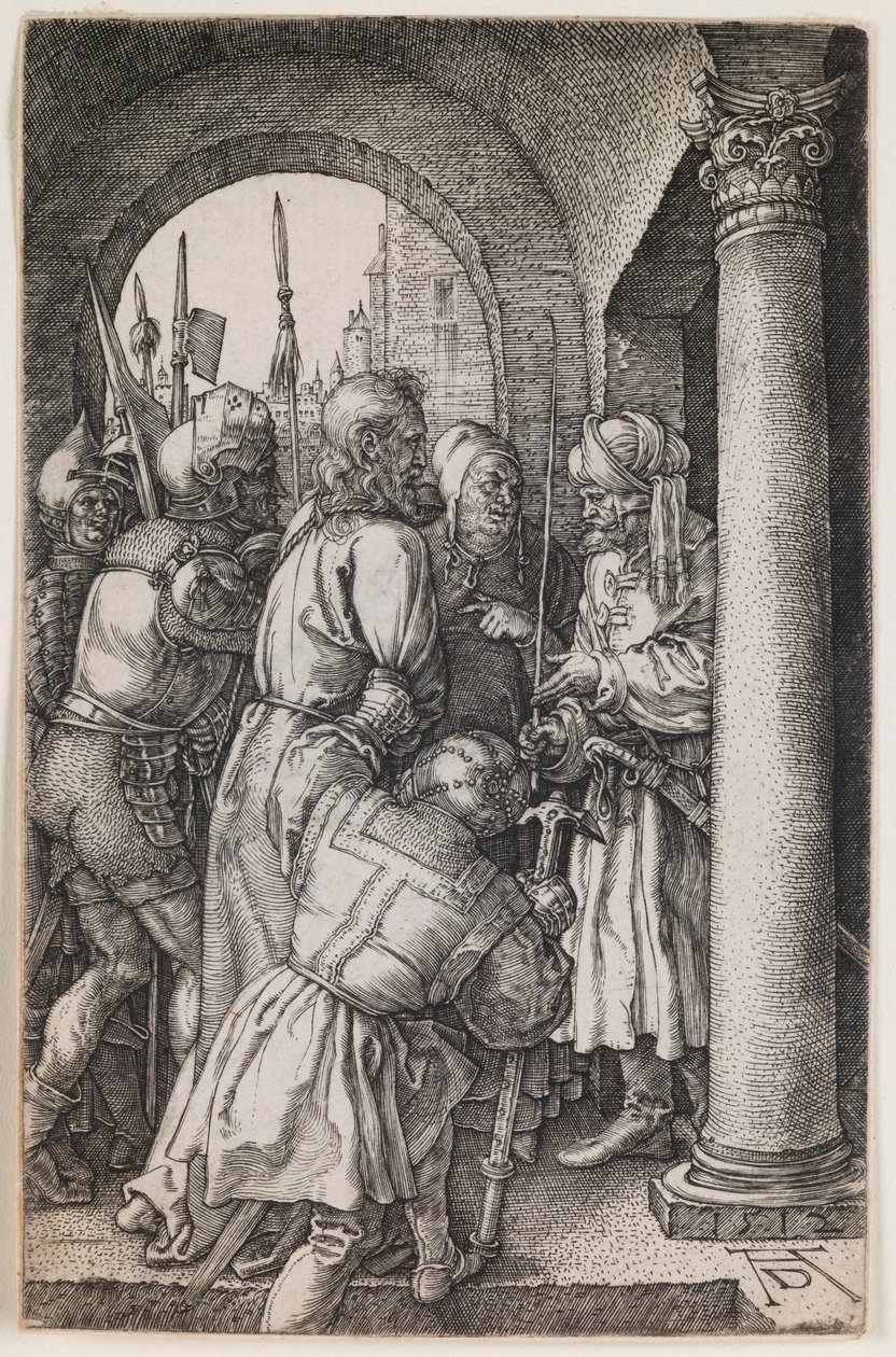 Kristus před Pilátem, ze série „Vyryté umučení“ od Albrecht Dürer