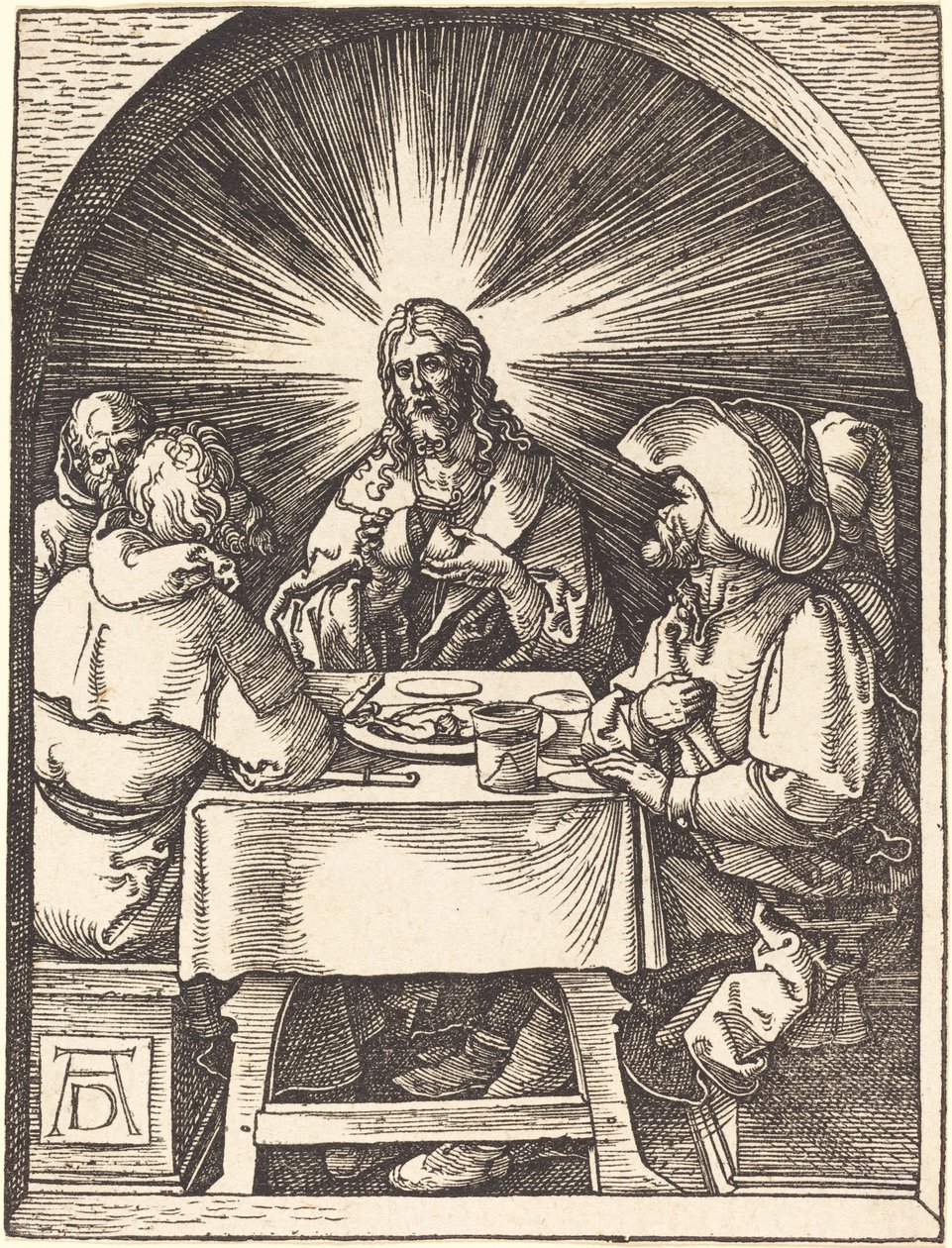 Kristus v Emauzích od Albrecht Dürer